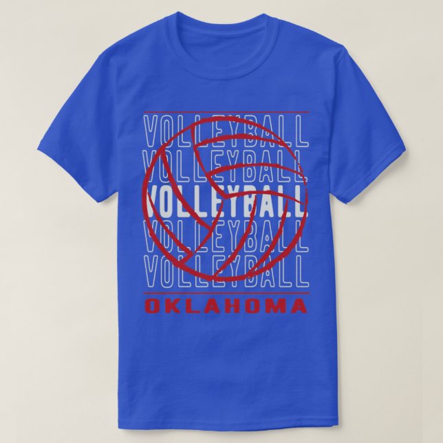 Volleyball Oklahoma T-Shirt (Design Front)