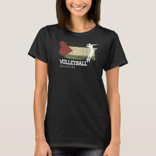 Volleyball Palestine Flag Girls Volleyball Women T-Shirt