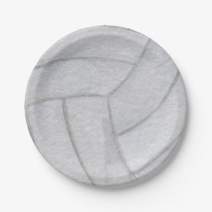 Volleyball Paper Plate