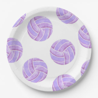 Volleyball Party Paper Plate