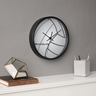 Volleyball Personalised Custom Clock