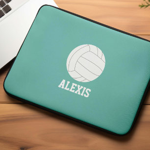 Volleyball Personalised Kids Laptop Sleeve