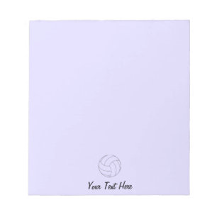 Volleyball Personalised Purple Notepad