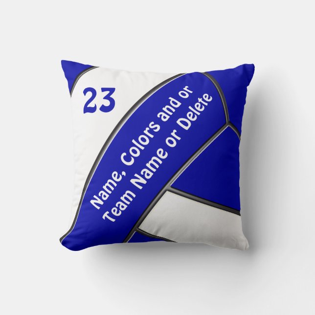 Volleyball Pillow with Your Text and Colours (Front)