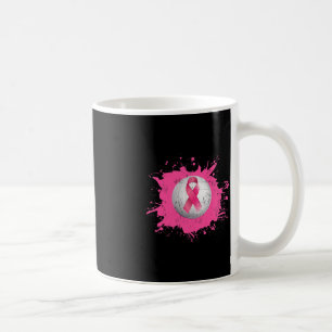 Volleyball Pink Ribbon Breast Cancer Awareness Coffee Mug