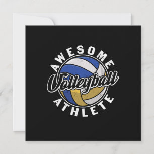 Volleyball Player Awesome Volleyball Invitation