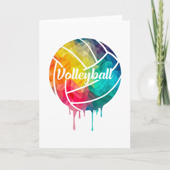 Volleyball Player Beach Volleyball Team Gift Idea Card (Front)
