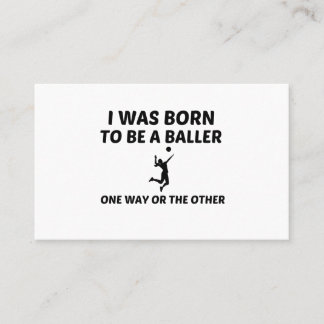 Volleyball player business card