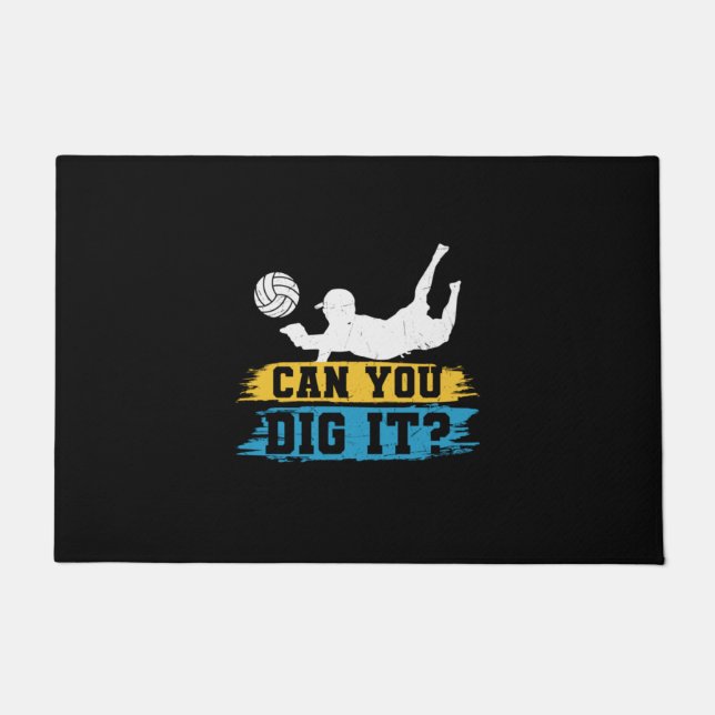 Volleyball Player | Can You Dig It Doormat (Front)