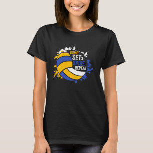 Volleyball Player Coach Playing Lover Game Girl Vo T-Shirt