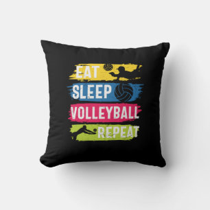 Volleyball Player   Eat Sleep Volleyball Repeat Cushion