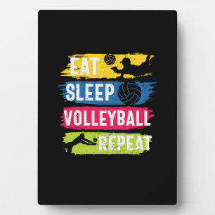 Volleyball Player   Eat Sleep Volleyball Repeat Plaque