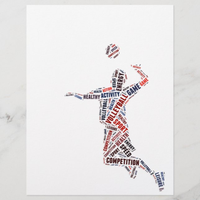 Volleyball player flyer (Front)