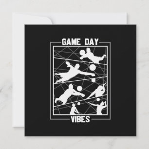 Volleyball Player   Game Day Vibes Invitation