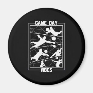 Volleyball Player Game Day Vibes Magnet