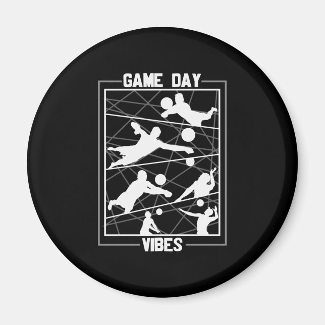 Volleyball Player | Game Day Vibes Magnet (Front)