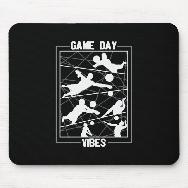 Volleyball Player | Game Day Vibes Mouse Pad (Front)