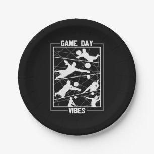 Volleyball Player Game Day Vibes Paper Plate