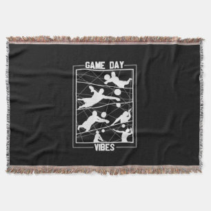 Volleyball Player Game Day Vibes Throw Blanket