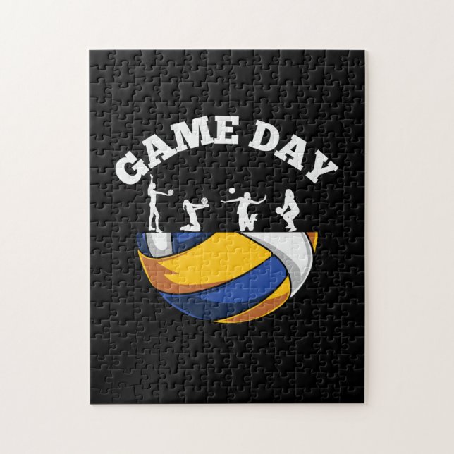 Volleyball Player | Game Day Volleyball Jigsaw Puzzle (Vertical)