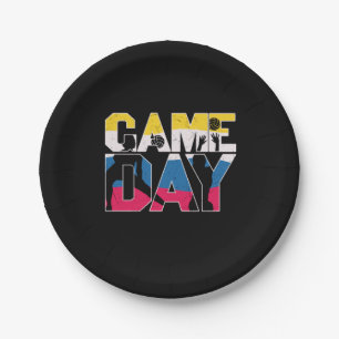 Volleyball Player Game Day Volleyball Paper Plate