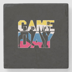 Volleyball Player   Game Day Volleyball Stone Coaster