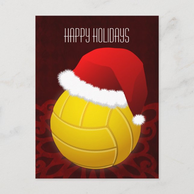 volleyball player Holiday greeting Postcard (Front)