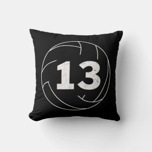 Volleyball Player Jersey Number Thirteen Graphic Cushion