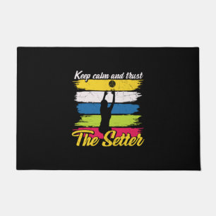 Volleyball Player Keep Calm And Trust Doormat