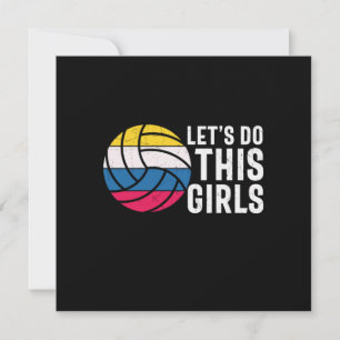Volleyball Player Let Do This Girls Invitation