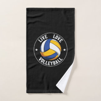 Volleyball Player | Live Love Volleyball Hand Towel