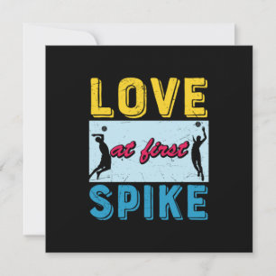 Volleyball Player   Love At First Spike Invitation