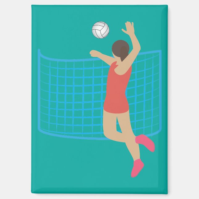 Volleyball Player Magnet (Front)