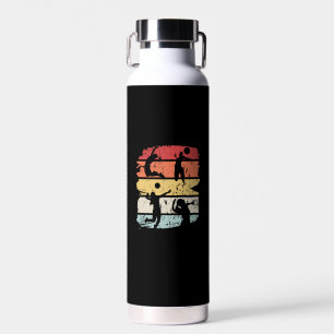 Volleyball Player Retro Water Bottle