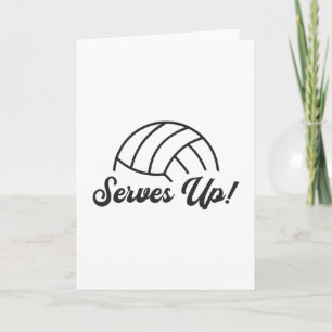 Volleyball Player Serves Up Ball Volleyball Gift Card