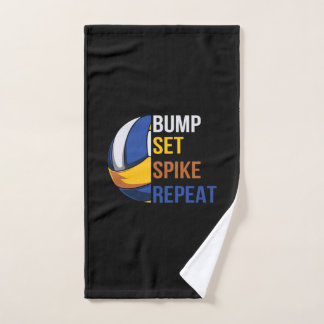 Volleyball Player | Set Spike Repeat Hand Towel