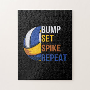 Volleyball Player   Set Spike Repeat Jigsaw Puzzle