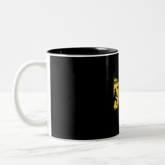 Volleyball Player | Set Spike Repeat Two-Tone Coffee Mug (Left)