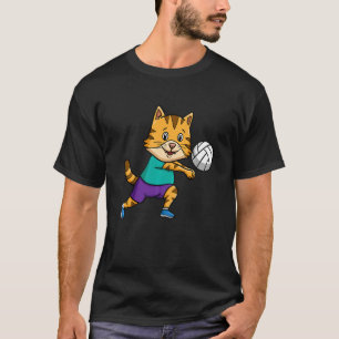 Volleyball Player Spike Net Cat Whisperer   T-Shirt