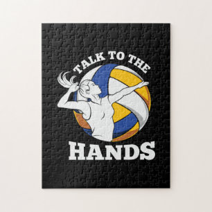 Volleyball Player   Talk To The Hands Jigsaw Puzzle