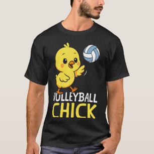 Volleyball Player Team Chicken Girl Volleyball Chi T-Shirt