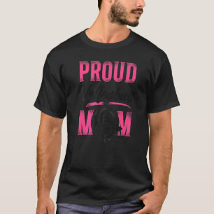 Volleyball Player Team Mum Mother Vintage Proud Vo T-Shirt