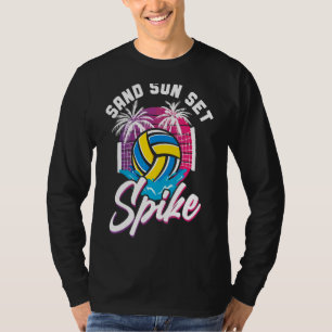 Volleyball Player Team Vintage Retro 90s 80s Sand T-Shirt