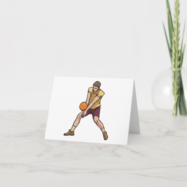Volleyball Player Thank You Card (Front)