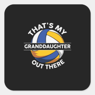 Volleyball Player That Is My Grand Daughter Square Sticker