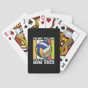 Volleyball Player This Is My Volleyball Mom Voices Playing Cards