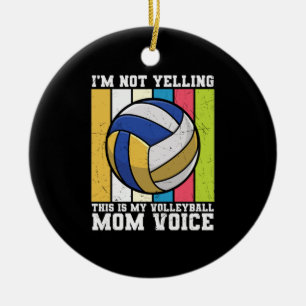 Volleyball Player This Is My Volleyball Mum Voices Ceramic Ornament