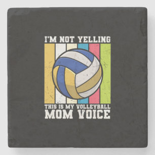 Volleyball Player This Is My Volleyball Mum Voices Stone Coaster
