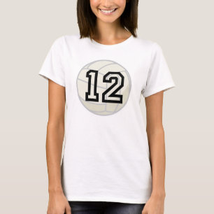 Volleyball Player Uniform Number 12 Gift T-Shirt