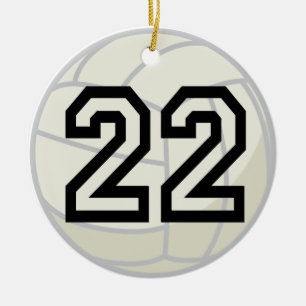Volleyball Player Uniform Number 13 Ornament